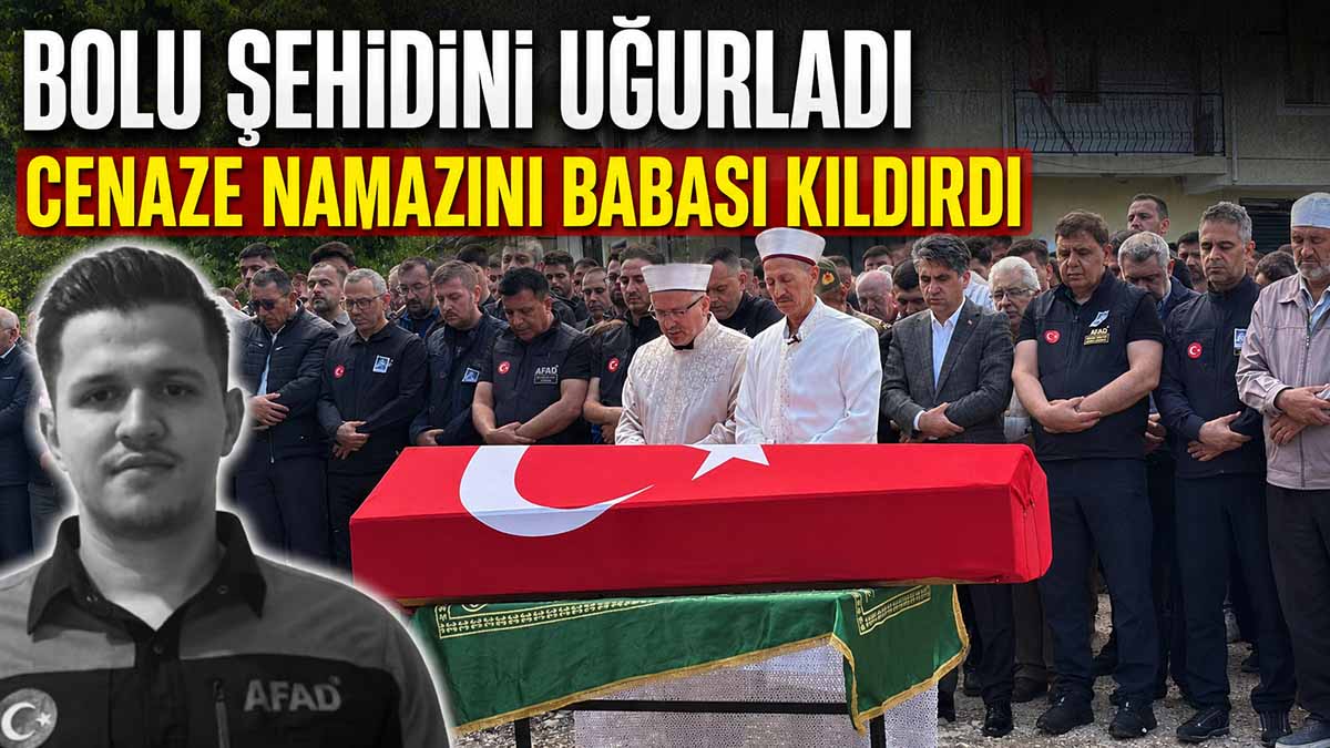 Bolu Şehidini Uğurladı