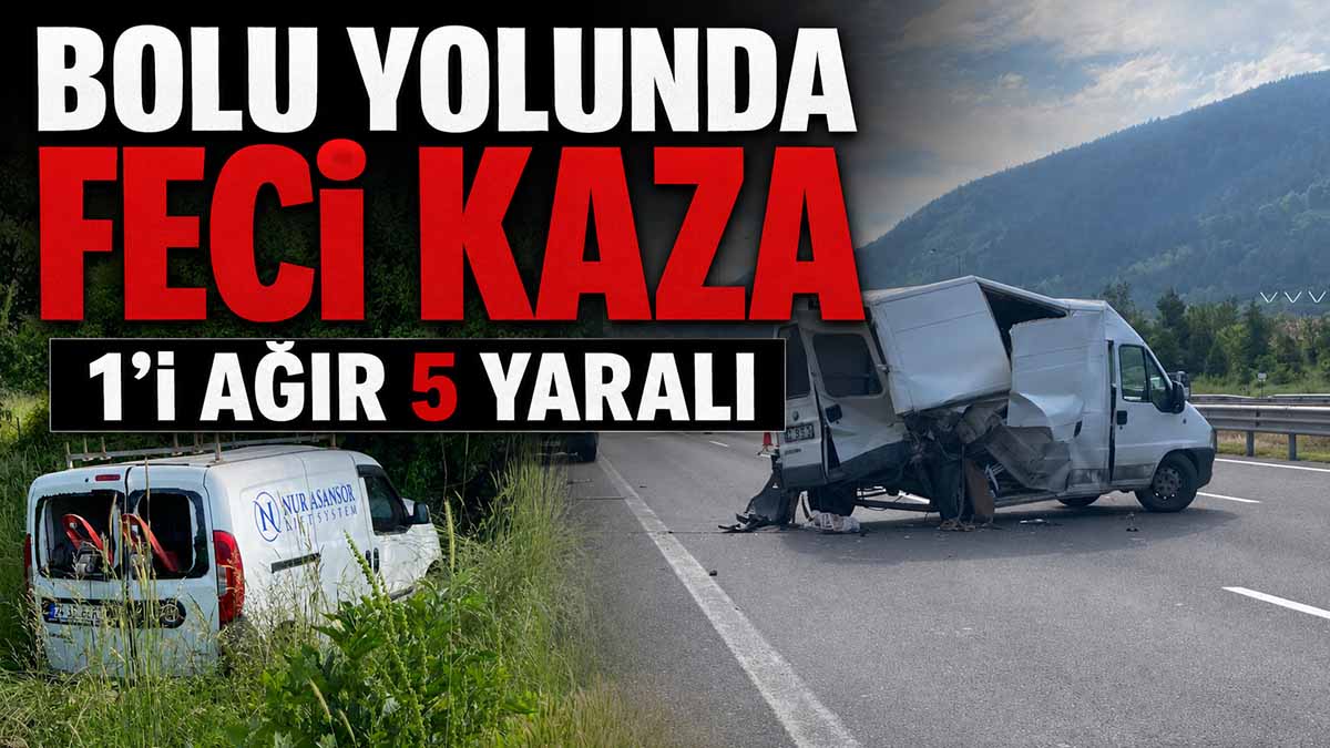 Bolu Yolunda Feci Kaza