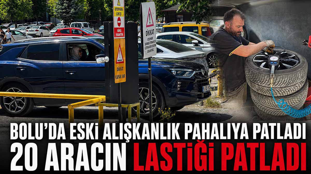Bolu'da 20 Aracın Lastiği Patladı
