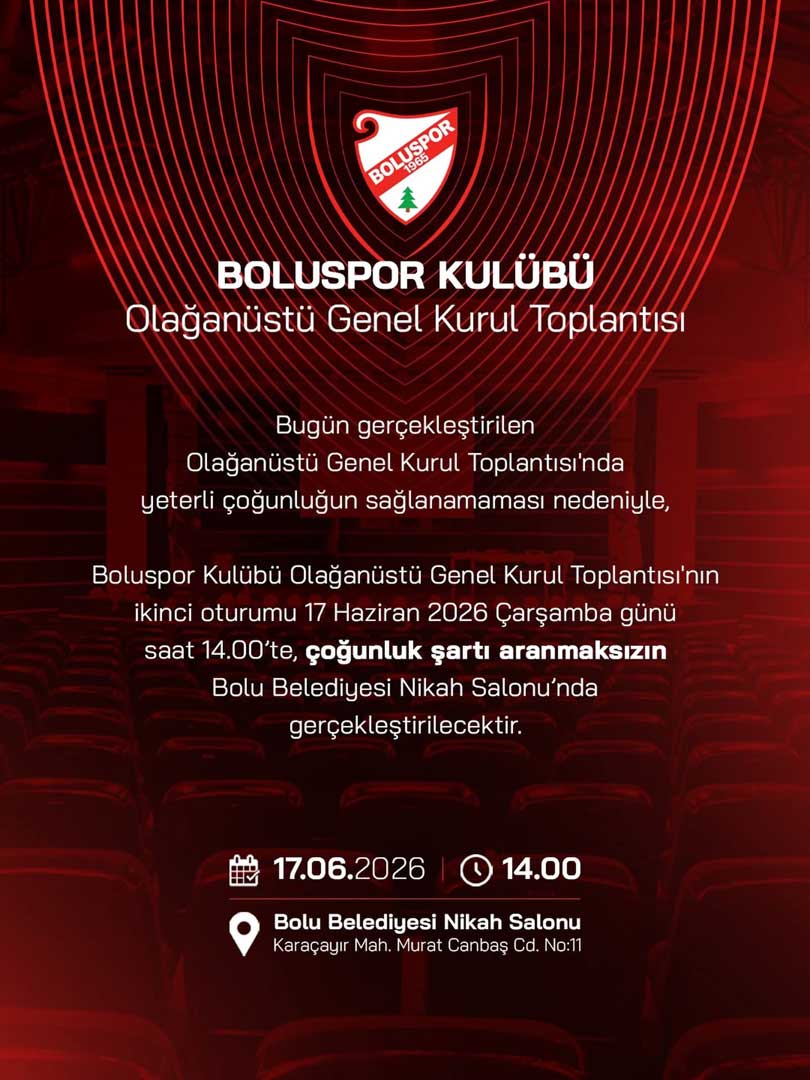 Boluspor 2026 Kongre, Genel Kurul