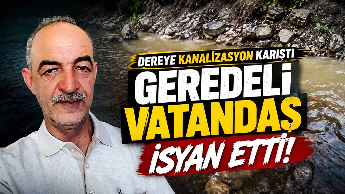 Dereye Kanalizasyon Karıştı, Geredeli Vatandaş İsyan Etti