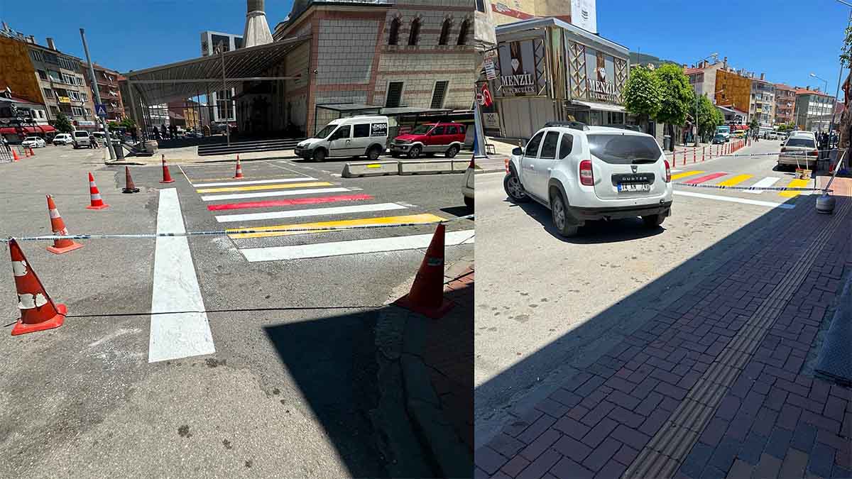 Gerede Ana Cadde trafiğe kapatıldı