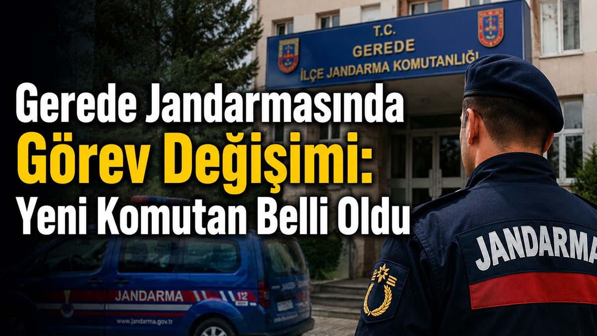 Gerede Jandarmasında Görev Değişimi