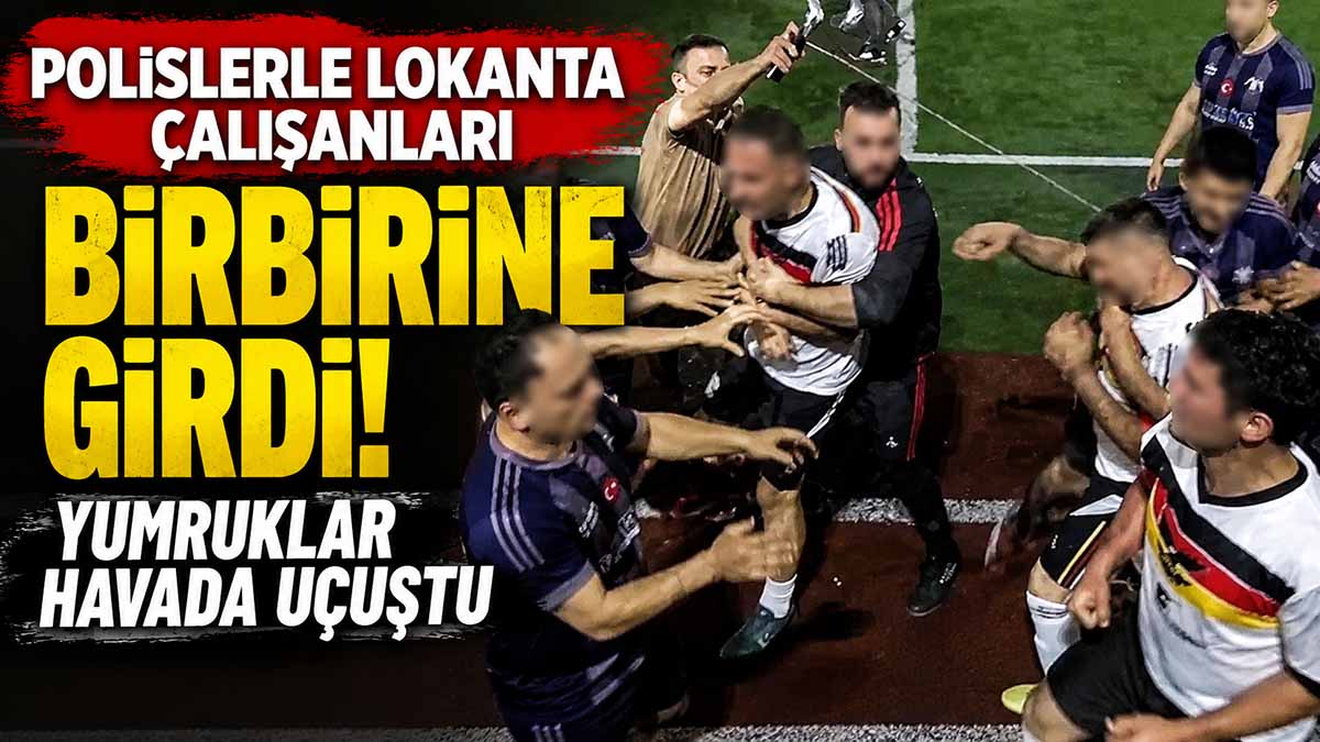 Polislerle Lokanta Çalışanları Birbirine Girdi