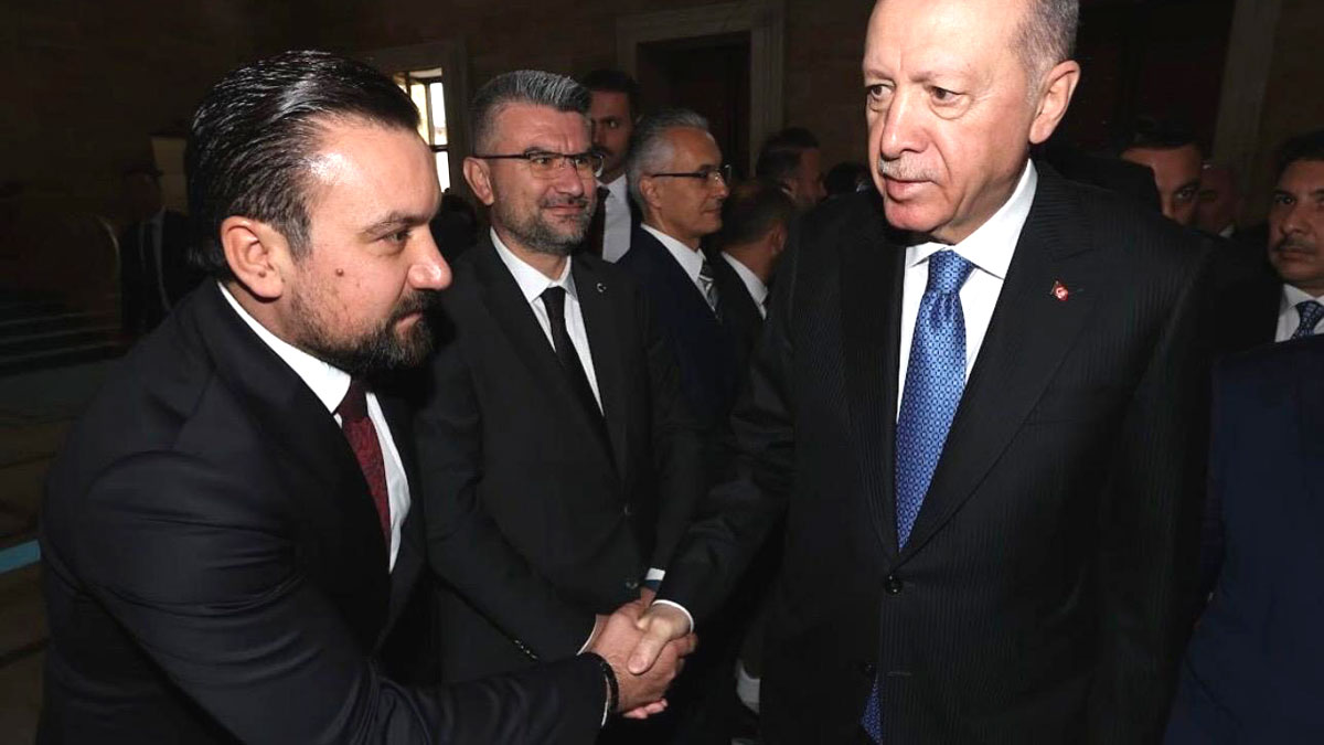 Ankara Keçiören Belediye Başkan Yardımcısı Mustafa Şen ve Cumhurbaşkanı Recep Tayyip Erdoğan