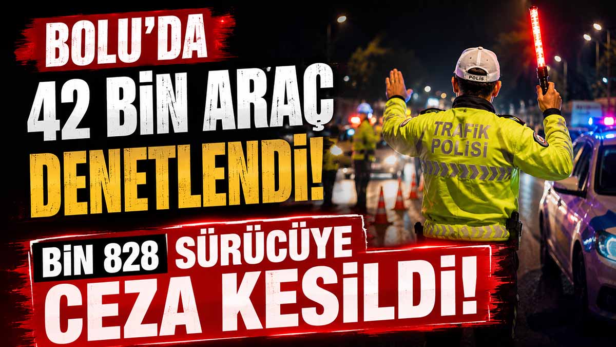 Bolu'da 42 Bin Sürücü Denetlendi