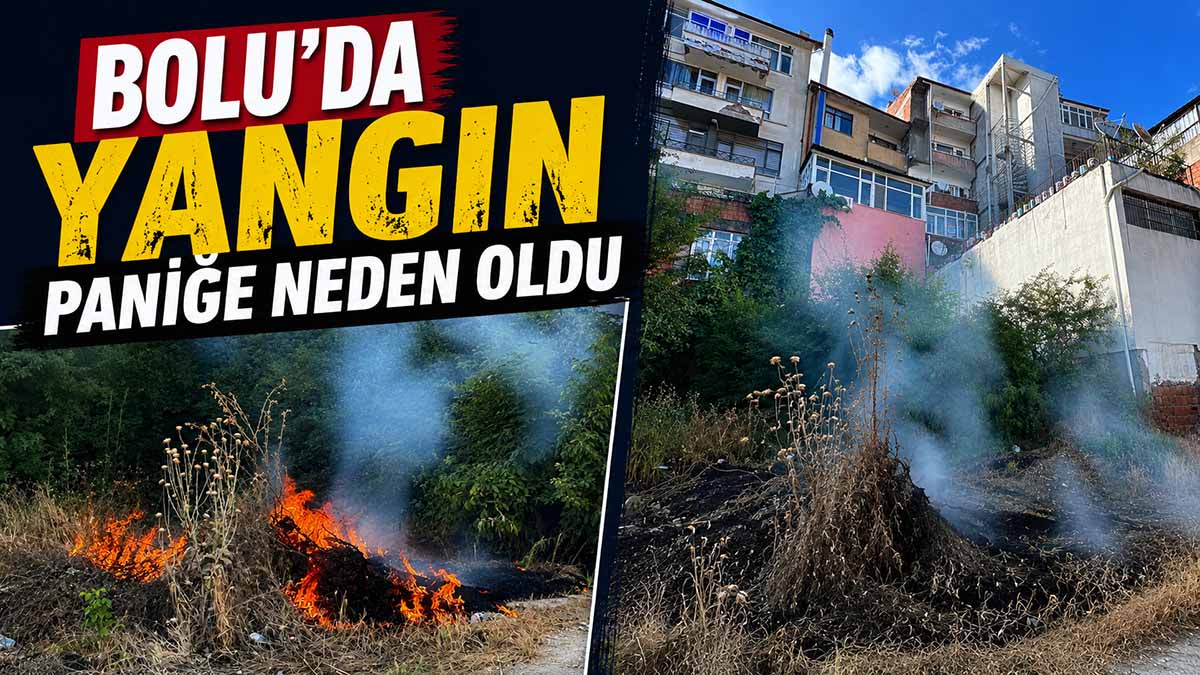 Bolu’da Yangın Paniğe Neden Oldu