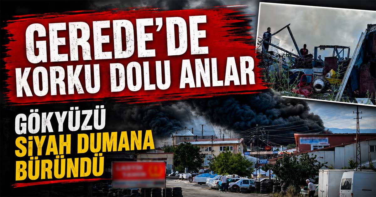 Gerede sanayi sitesi yangın