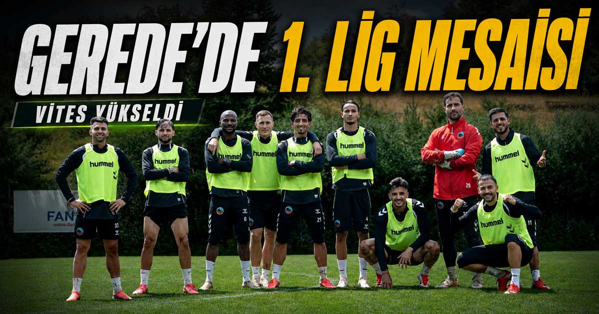 Gerede'de 1. lig mesaisi