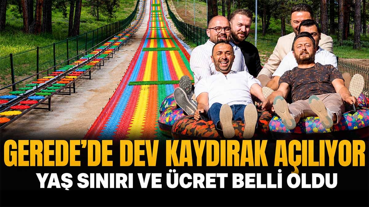 Gerede’de Dev Kaydırak Açılıyor