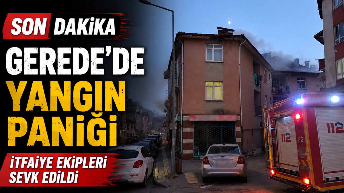 Gerede'de Yangın Paniği