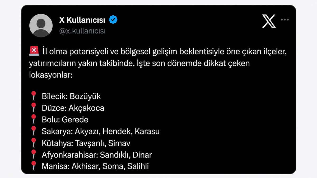 Gerede’nin İl Olma İhtimali Yeniden Gündemde