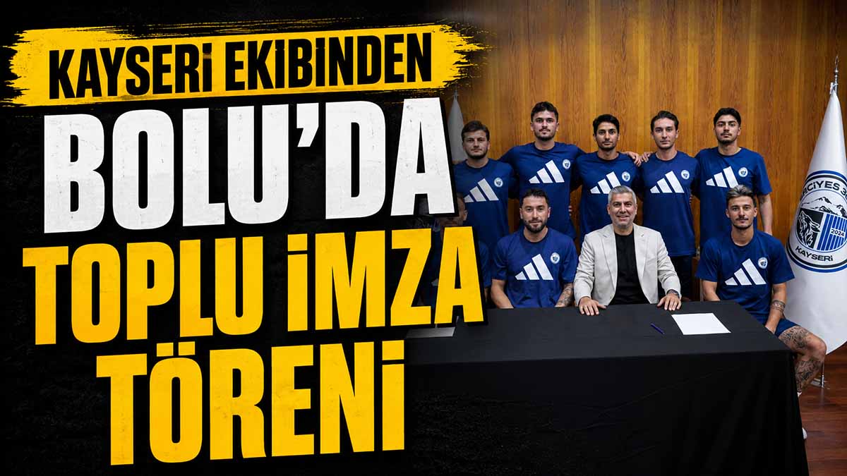 Kayseri Ekibinden Bolu’da Toplu İmza Töreni