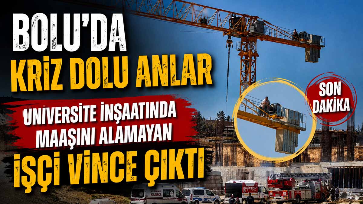 Maaşını Alamayan İşçi Vince Çıktı