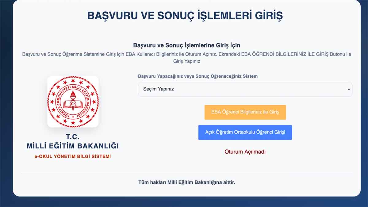 e Okul Çöktü mü? Yetenek Sınavı Sonuçları Açıklandı Güzel sanatlar liseleri, spor liseleri ve özel program uygulayan Anadolu imam hatip liselerine yönelik 2026 yetenek sınavı sonuçları açıklandı. Sonuçların erişime açılmasıyla birlikte binlerce öğrenci ve veli aynı anda e-Okul sistemine yöneldi. Bazı kullanıcılar sonuç sayfasının açılmadığını, ekranın uzun süre yüklenmediğini veya giriş sırasında hata mesajıyla karşılaştıklarını belirtti.