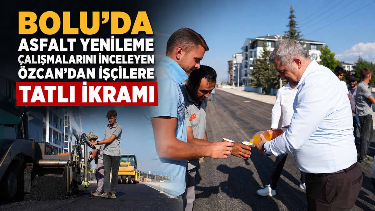 Bolu’da Asfalt Yenileme Çalışmaları Sürüyor
