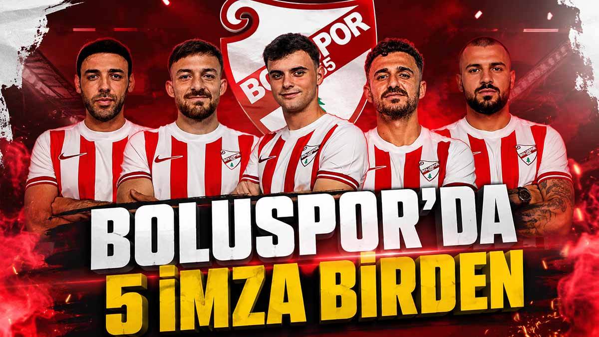 Boluspor'da Yeni Transferler İmzayı Attı