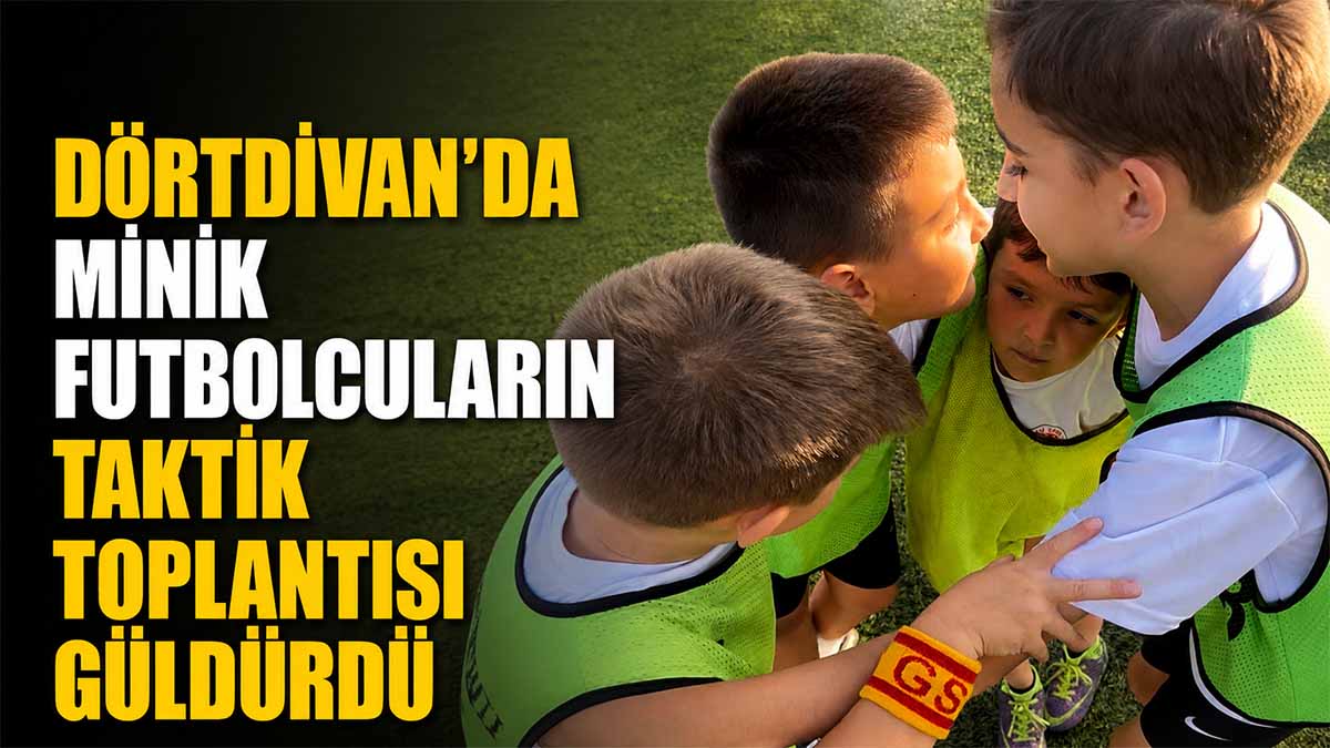 Dörtdivan'da Minik Futbolcuların Taktik Toplantısı Güldürdü