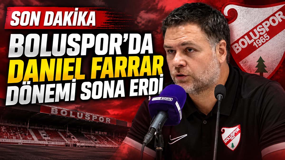 Boluspor’da Daniel Farrar Dönemi Sona Erdi