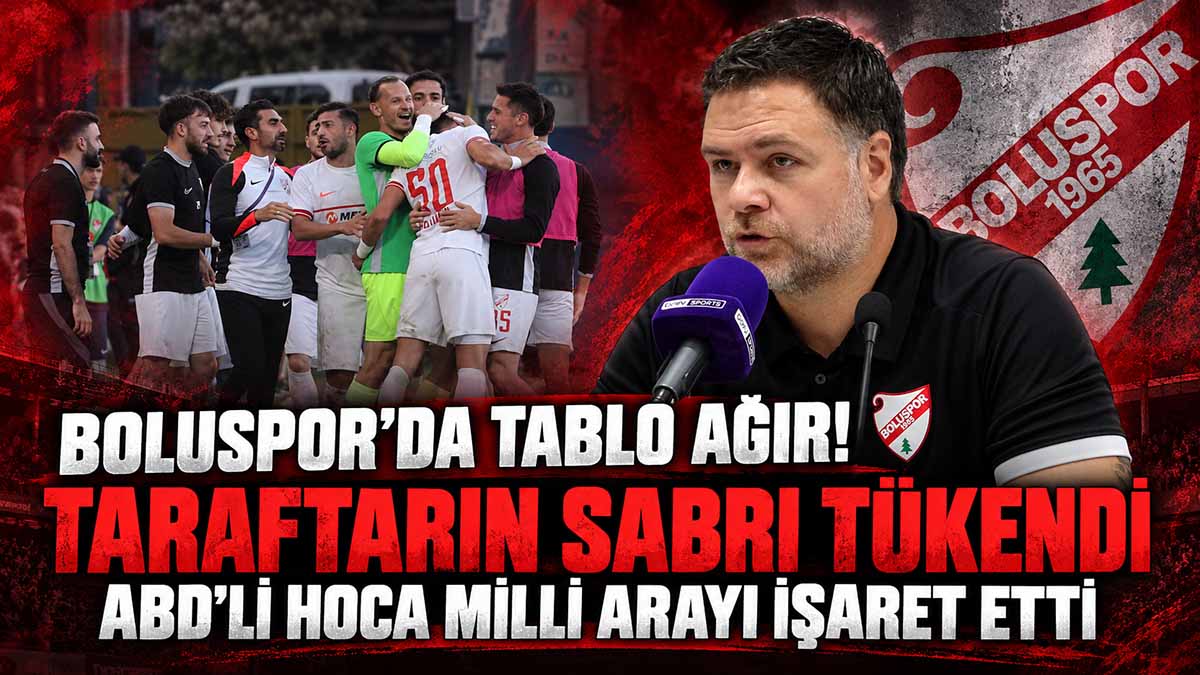 Boluspor’da İşler İyi Gitmiyor