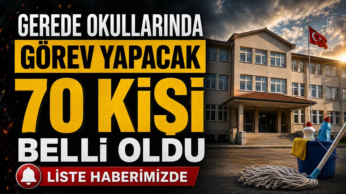 Gerede Okullarında Görev Yapacak 70 Kişi Belli Oldu