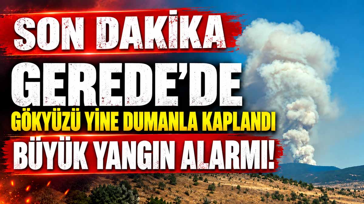 Gerede’de Gökyüzü Yine Dumanla Kaplandı