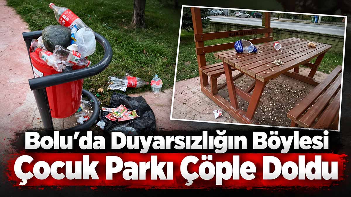 bolu çocuk parkı çöp