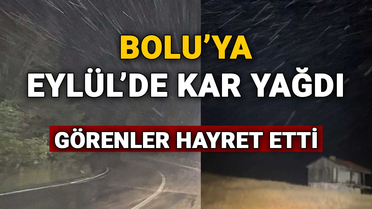 bolu kartalkaya kar yağışı