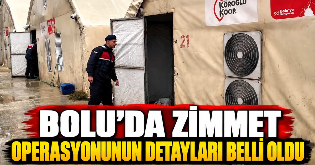 bolu zimmet operasyonu