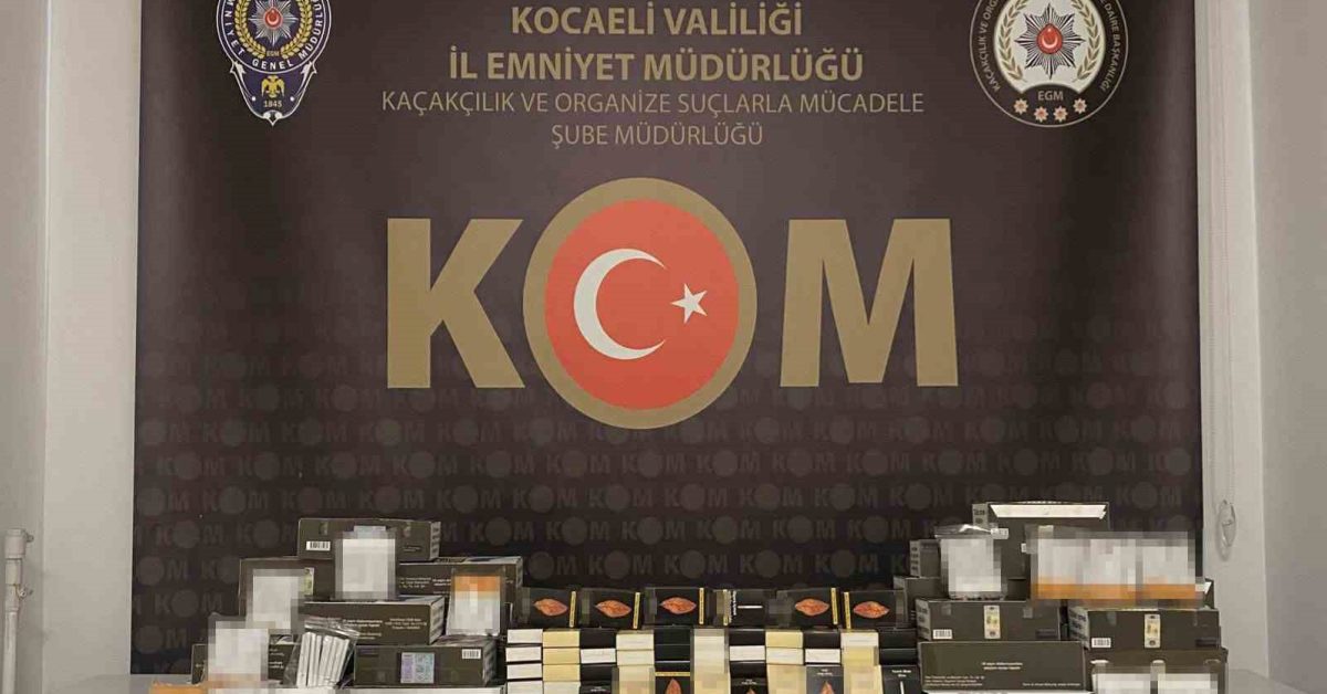 kocaeli izmitte kacak tutun operasyonu 21 bin makaron ele gecirildi ax5Glci1.jpg