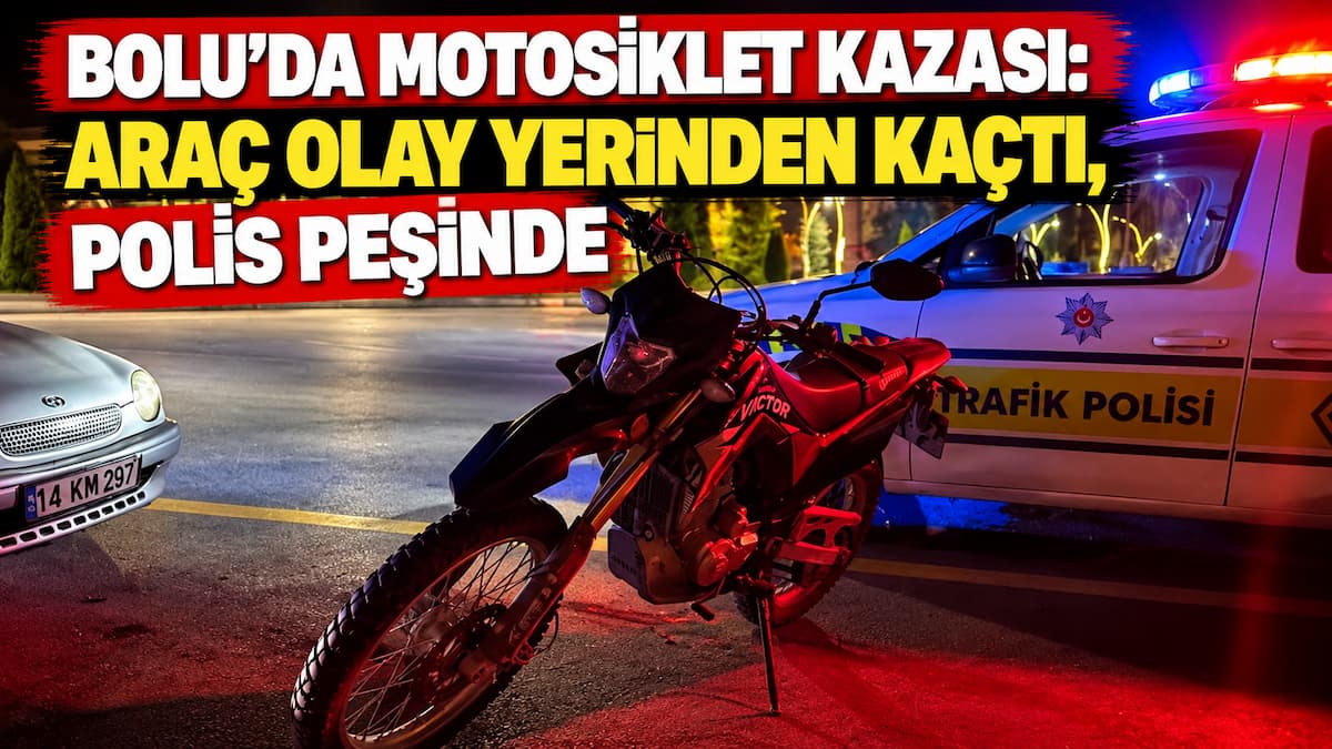 Bolu’da Gece Motosiklet Kazası Haberi