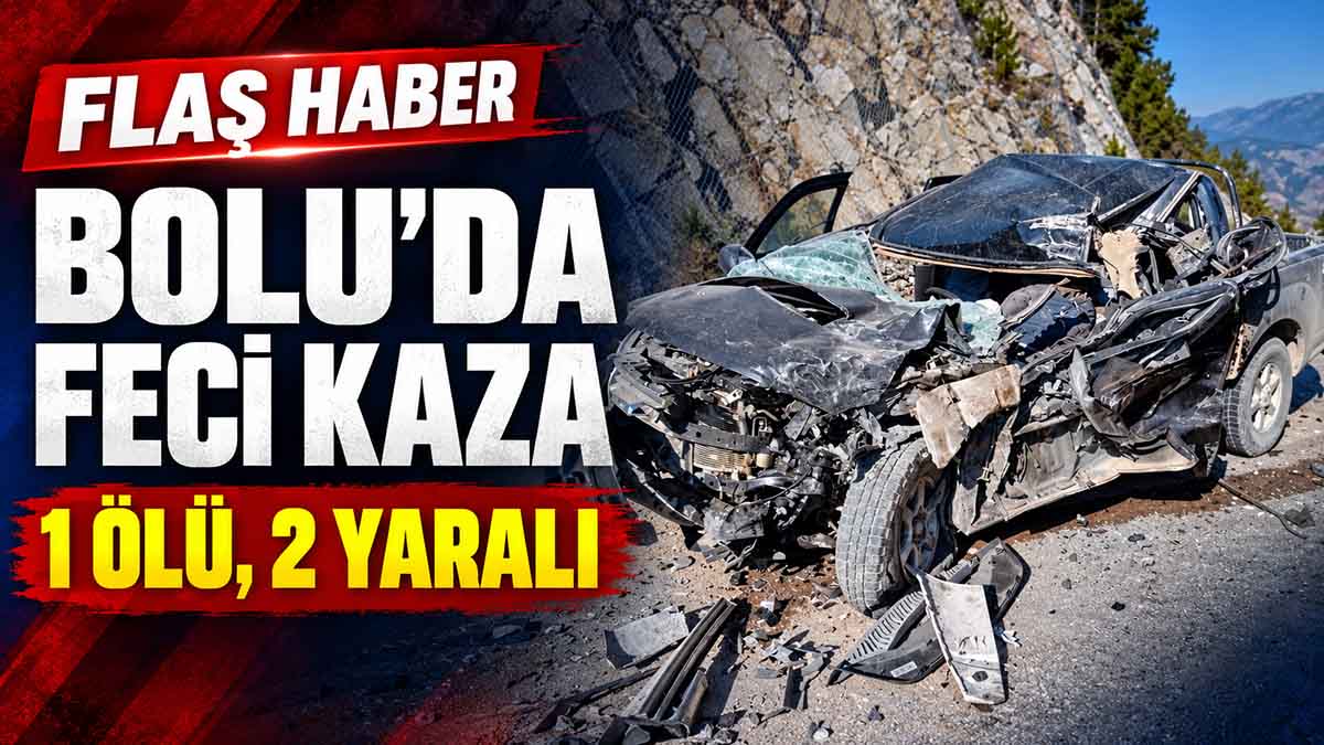 Bolu’da Tır ile Pikap Kafa Kafaya Çarpıştı