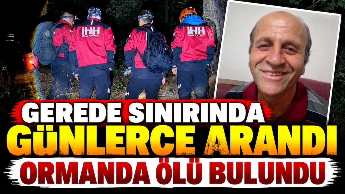 Gerede Sınırında Ormanda Arama Kurtarma