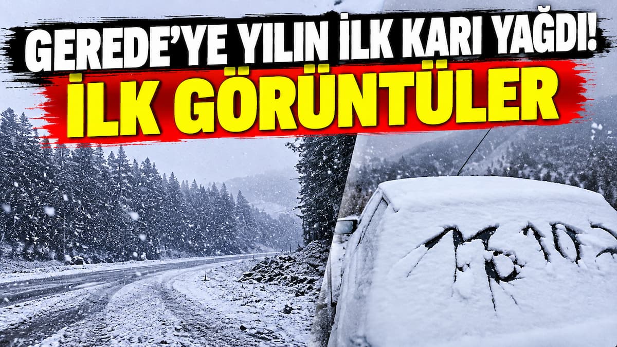 Gerede’de İlk Kar Haber Görüntüleri