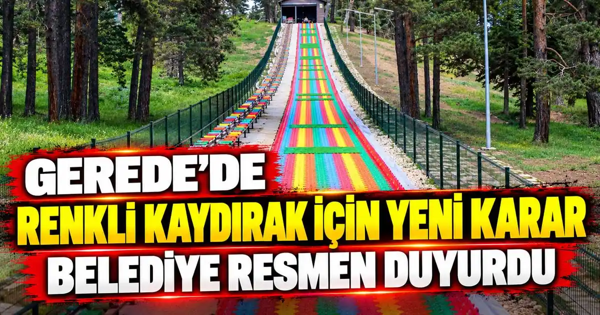 Gerede’de Renkli Kaydırak