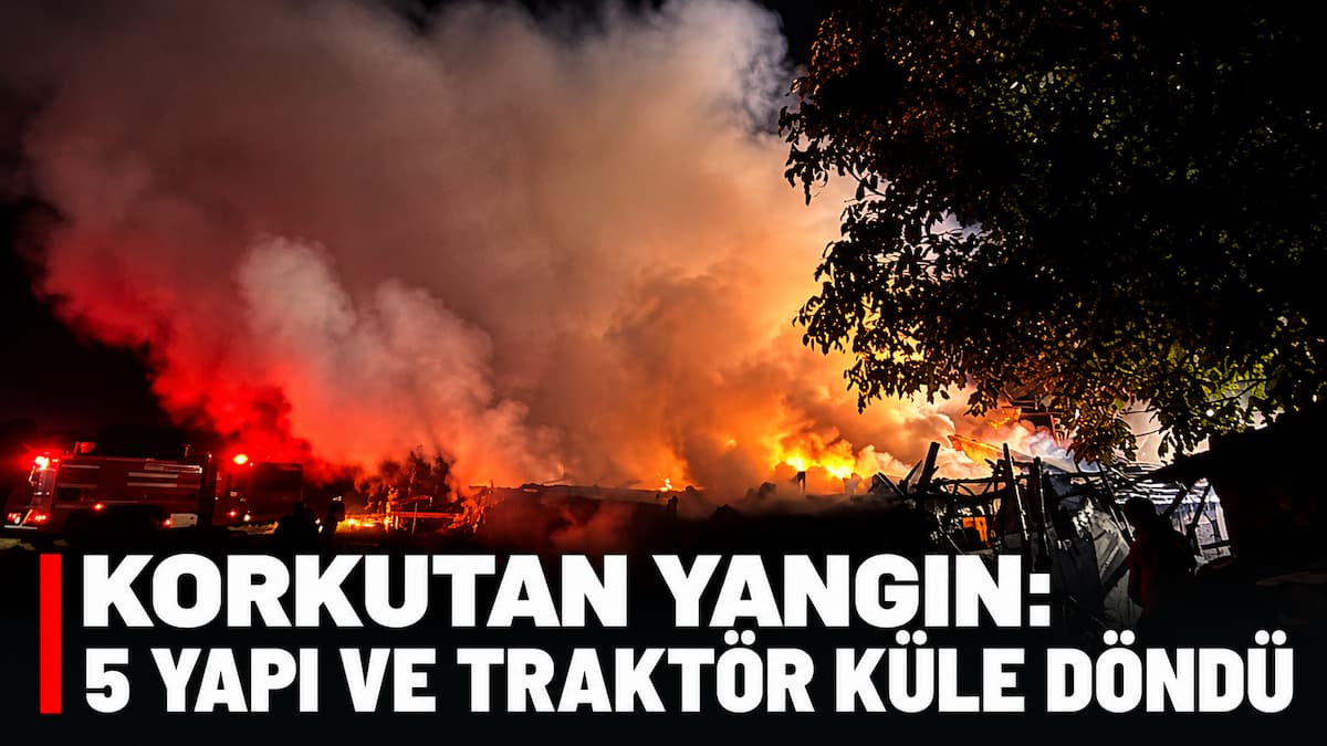 Korkutan Yangın 5 Yapı Kül Oldu