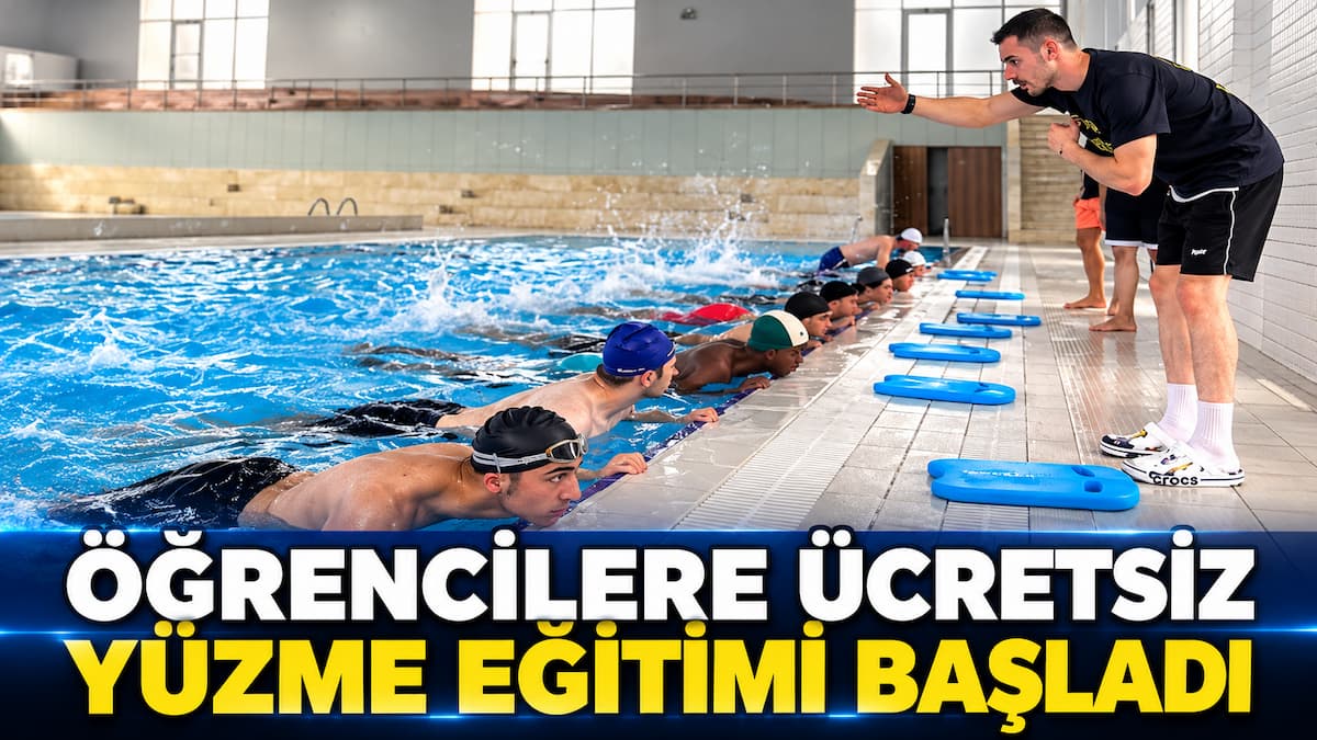 Ücretsiz Yüzme Eğitimi Başladı