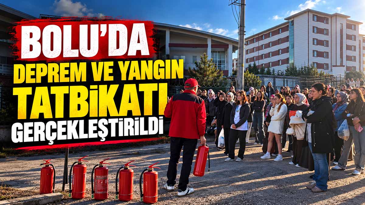 bolu deprem tatbikat