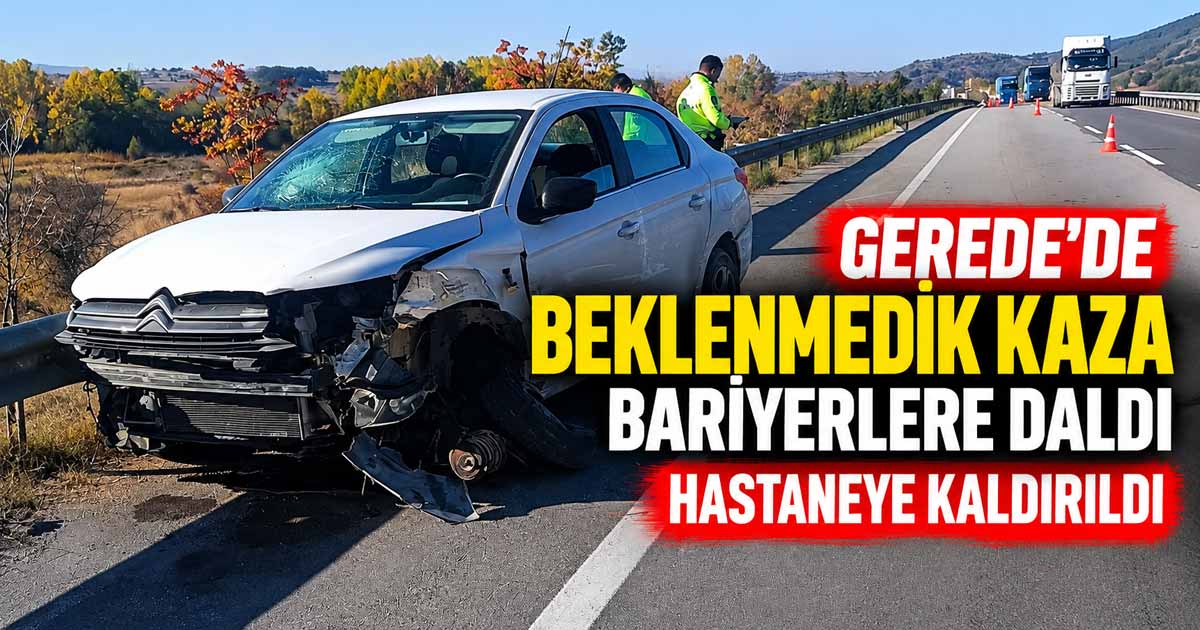 bolu gerede krabük yolu kaza
