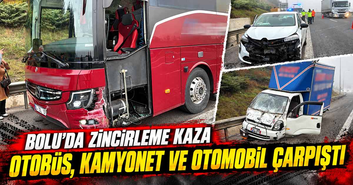 bolu zincirleme kaza