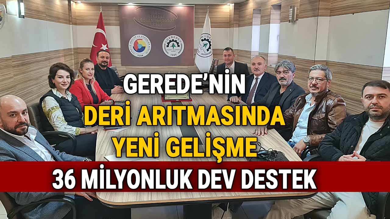 gerede deri arıtma destek