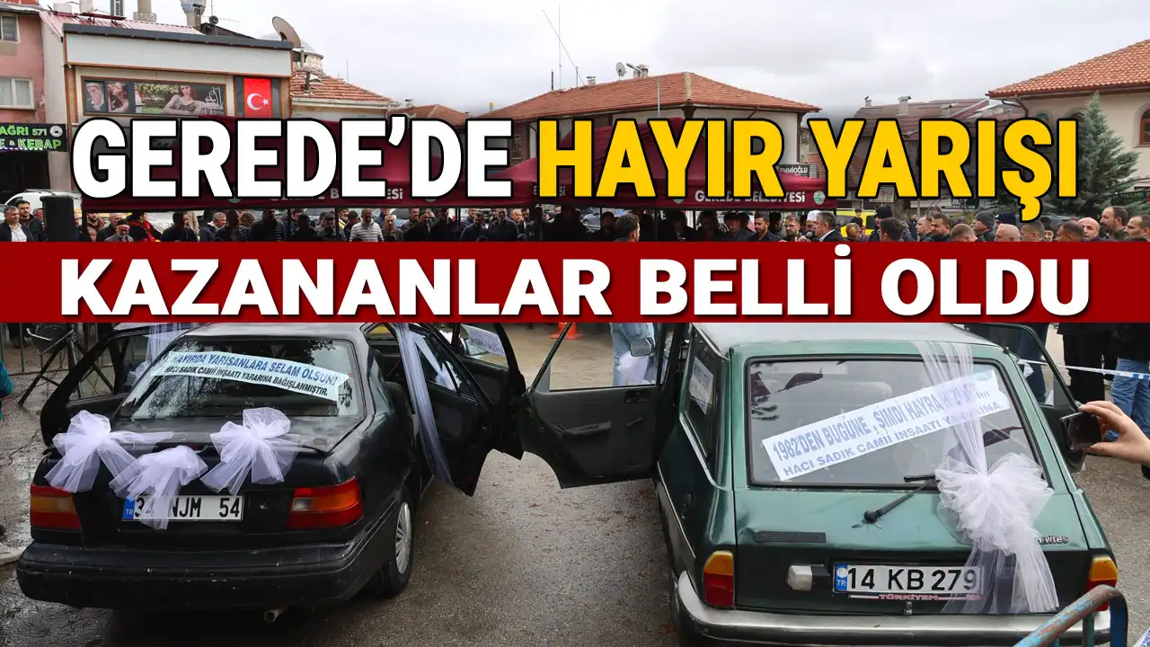 gerede hayır yarışı kazananları