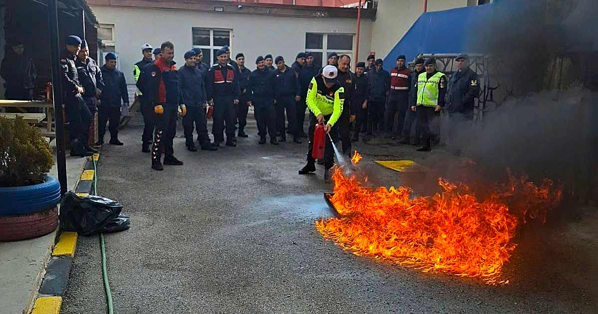 gerede jandarma yangın eğitimi 3