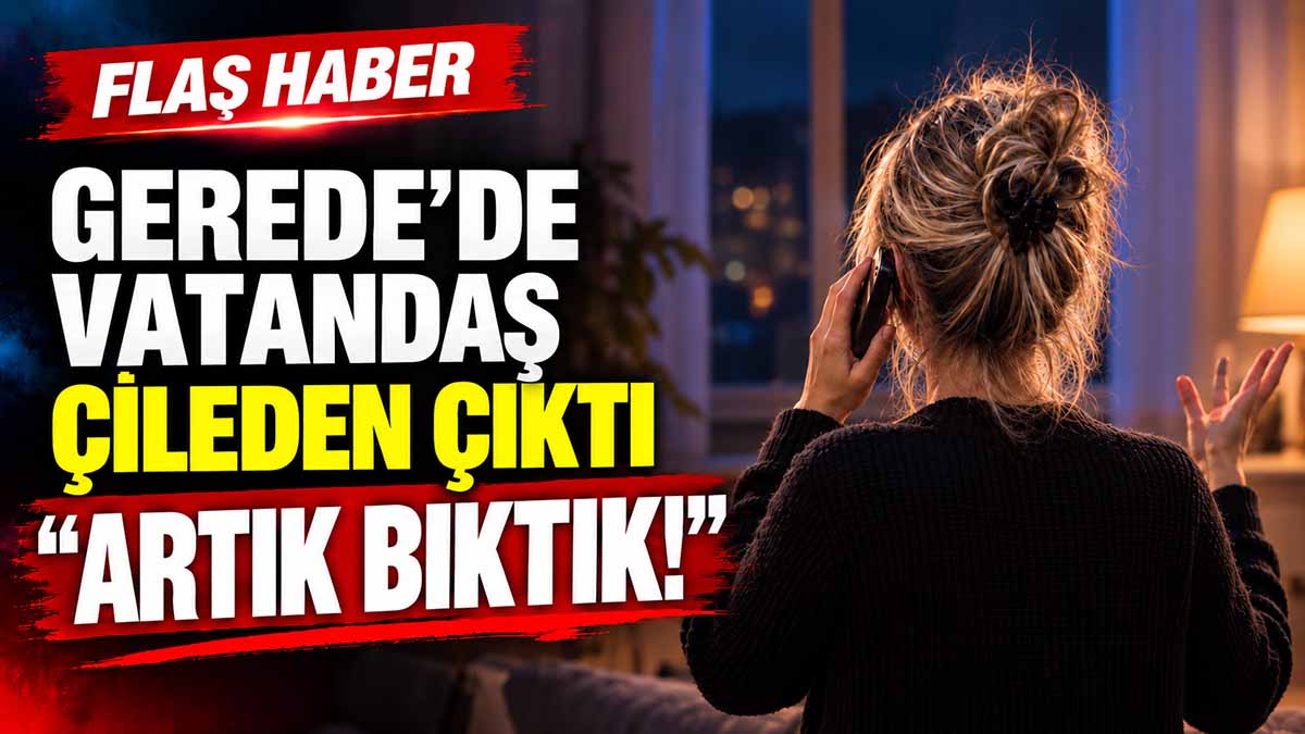 gerede vatandaş çileden çıktı
