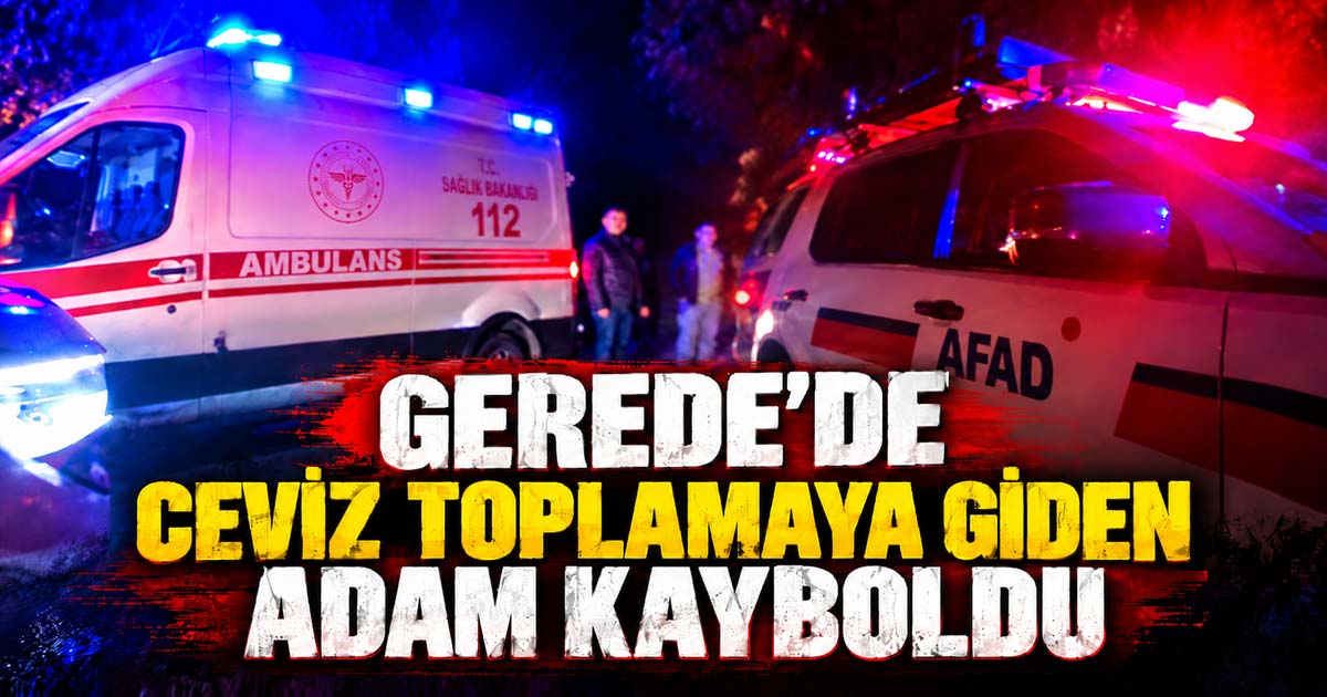 geredede kaybolan adam