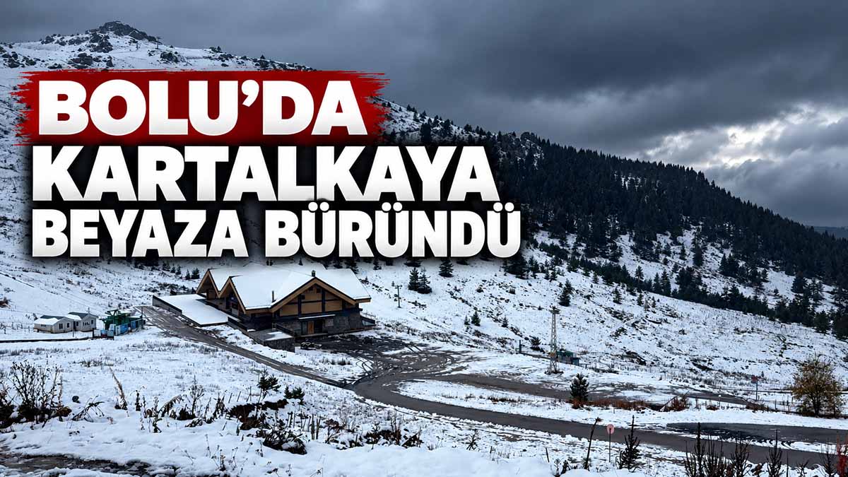 kartalkaya beyaza büründü